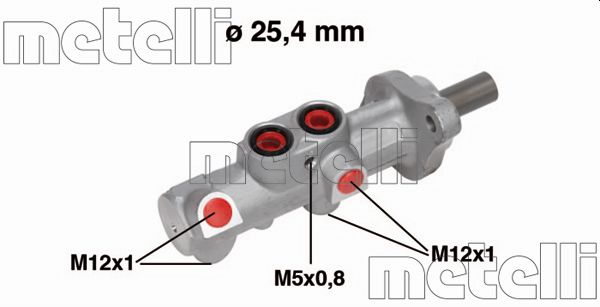 Главный тормозной цилиндр METELLI 05-0756