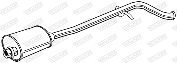 Средний глушитель выхлопных газов WALKER PRODUCTS 22705