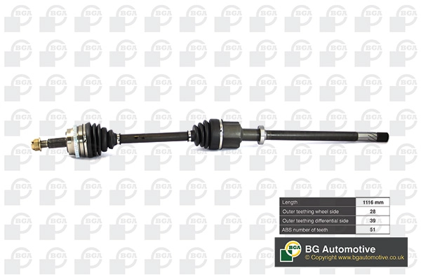 Приводной вал BGA DS7352R