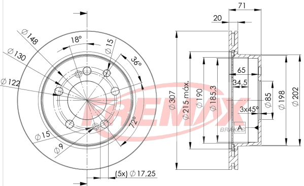 Тормозной диск FREMAX BD-8675