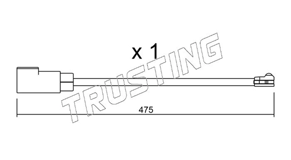 Сигнализатор износ тормозных колодок TRUSTING SU.329