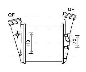 Интеркулер AVA QUALITY COOLING VN4372