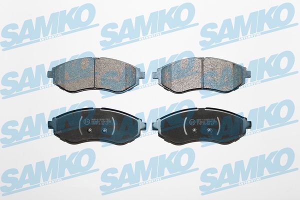 Комплект тормозных колодок дисковый тормоз SAMKO 5SP1080