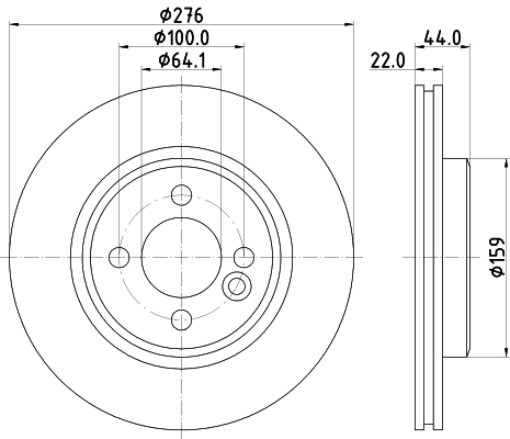 Тормозной диск HELLA/BEHR/PAGID 8DD 355 131-981