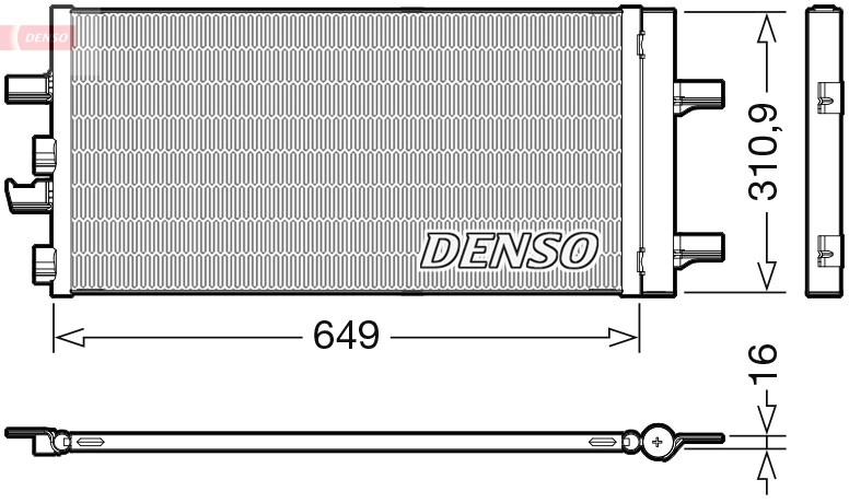 Конденсатор кондиционер DENSO DCN05104