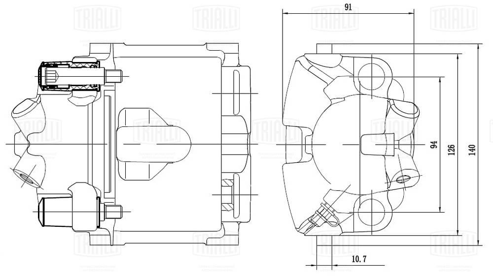 Тормозной суппорт TRIALLI CF 103560