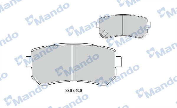 Комплект тормозных колодок дисковый тормоз MANDO MBF015963