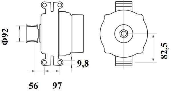 Генератор MAHLE/KNECHT MG799