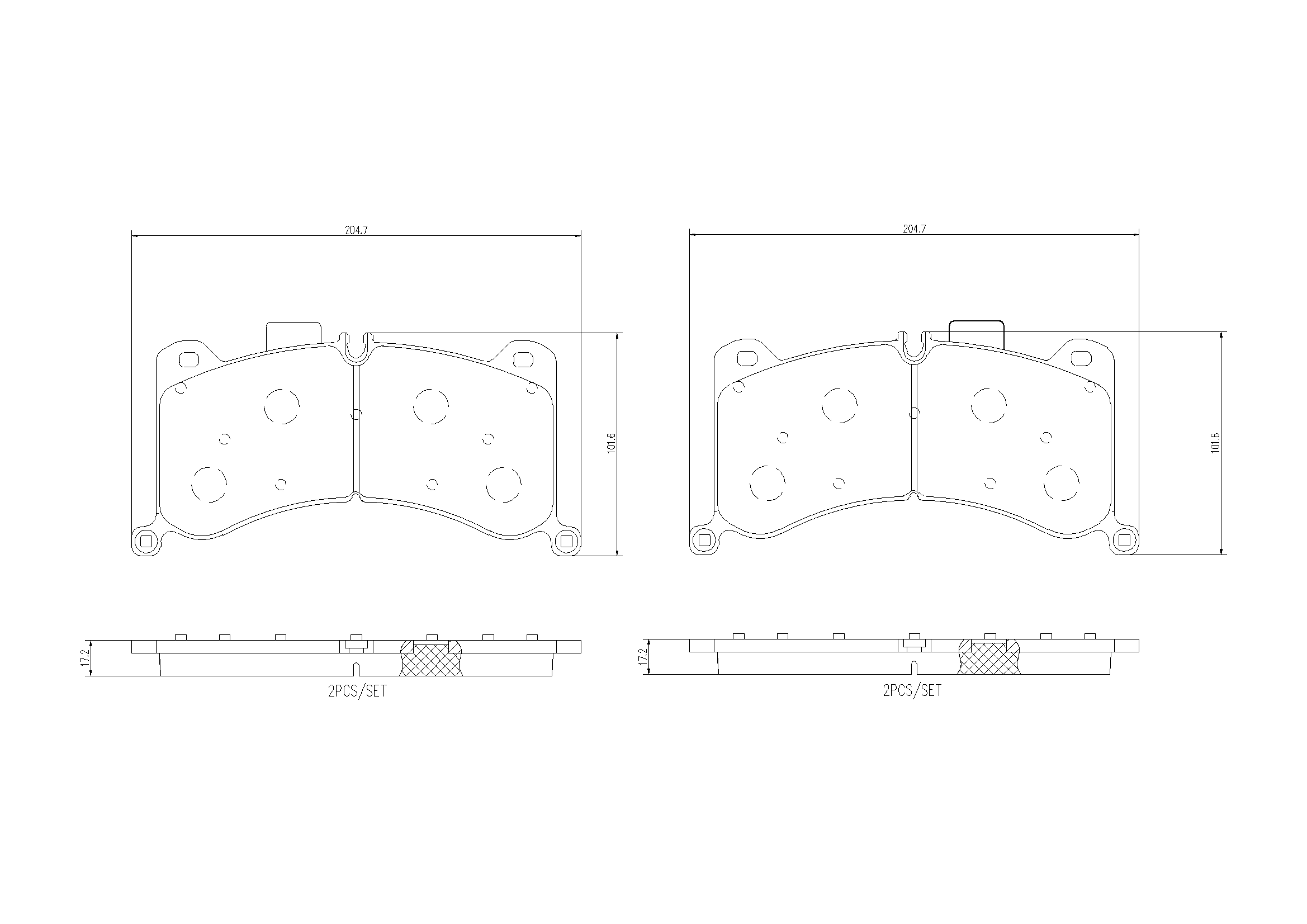 Комплект тормозных колодок дисковый тормоз BREMBO P85183