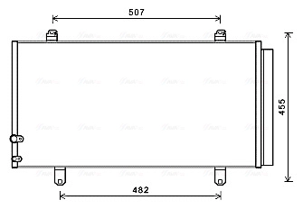 Конденсатор кондиционер AVA QUALITY COOLING TO5698D