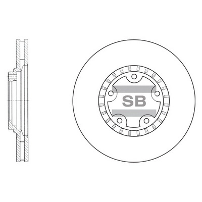 Тормозной диск HI-Q SD1030