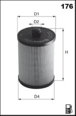 Топливный фильтр MECAFILTER ELG5362