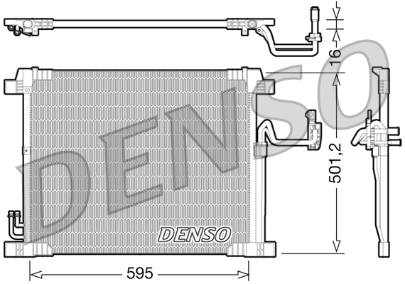 Конденсатор кондиционер DENSO DCN46012