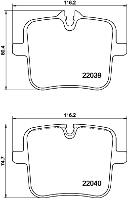 Комплект тормозных колодок дисковый тормоз HELLA/BEHR/PAGID 8DB 355 037-991