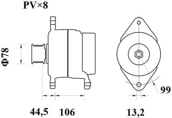 Генератор MAHLE/KNECHT MG817