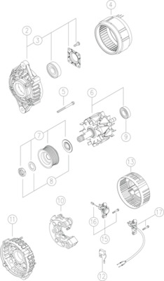 Генератор MAHLE/KNECHT MG 574
