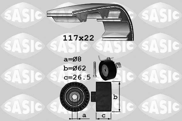 Комплект ремня грм SASIC 1756080