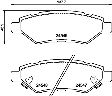 Комплект тормозных колодок дисковый тормоз HELLA/BEHR/PAGID 8DB 355 020-011