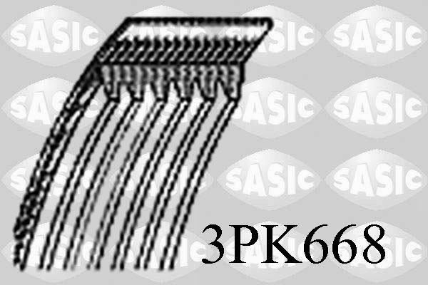 Поликлиновой ремень SASIC 3PK668