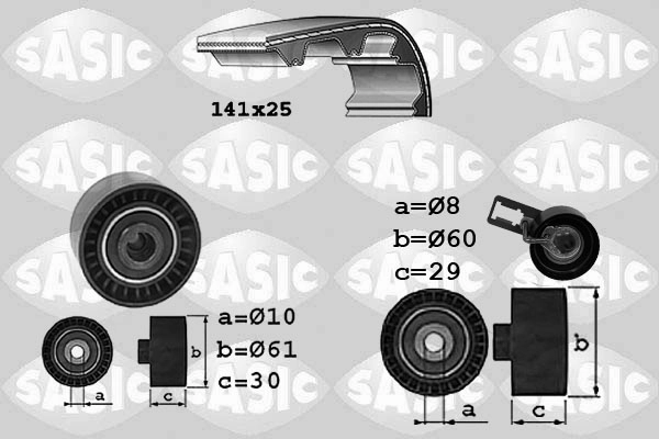 Комплект ремня грм SASIC 1750032