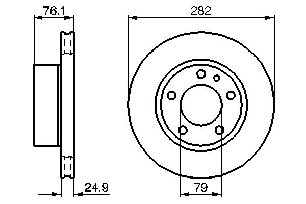 Тормозной диск BOSCH 0 986 478 217