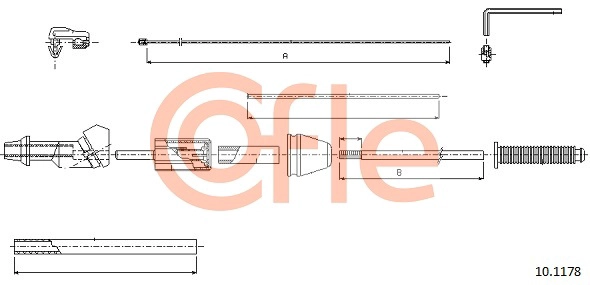 Тросик газа COFLE 10.1178