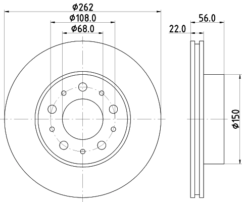 Тормозной диск HELLA/BEHR/PAGID 8DD 355 102-241
