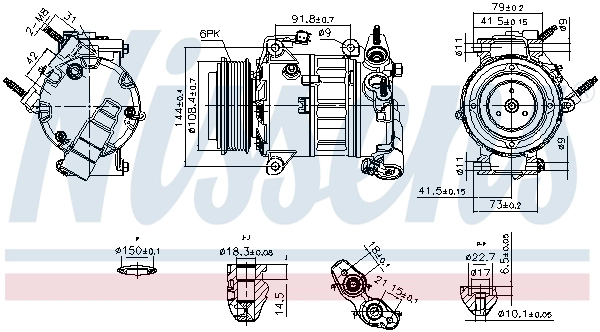 Компрессор кондиционер NISSENS 890589