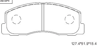 Комплект тормозных колодок дисковый тормоз ASIMCO KD4724