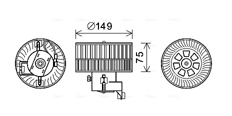 Вентилятор салона AVA QUALITY COOLING MS8619