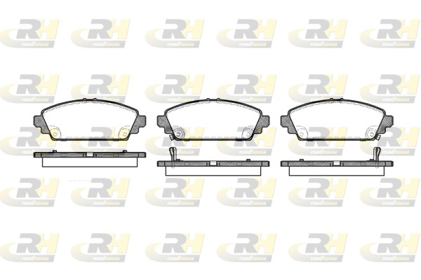 Комплект тормозных колодок дисковый тормоз ROADHOUSE 2700.02