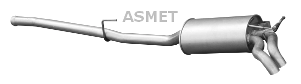 Глушитель выхлопных газов конечный ASMET 01.048
