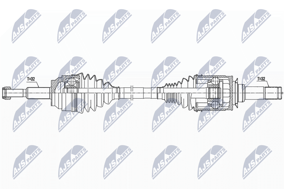 Приводной вал NTY NPW-CH-126