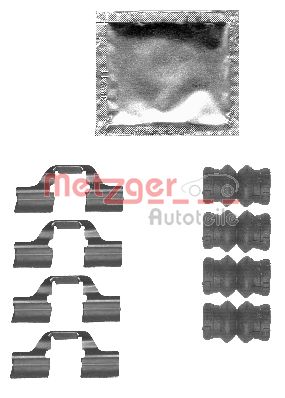 Комплектующие колодки дискового тормоза METZGER 109-1827