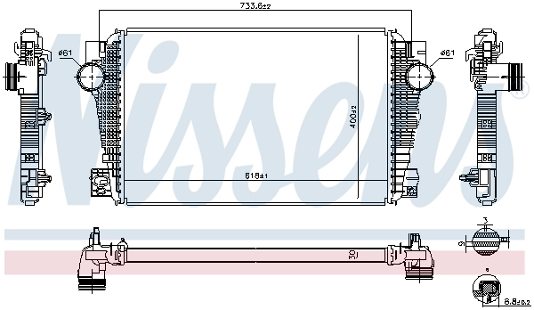 Интеркулер NISSENS 96258