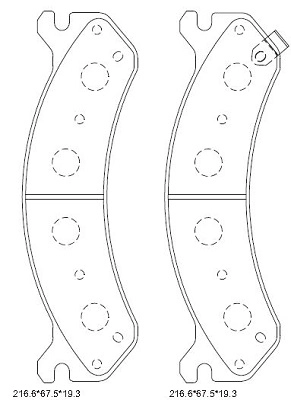 Комплект тормозных колодок дисковый тормоз ASIMCO KD6307