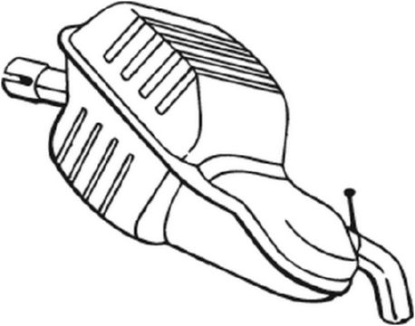 Глушитель выхлопных газов конечный BOSAL 235-001