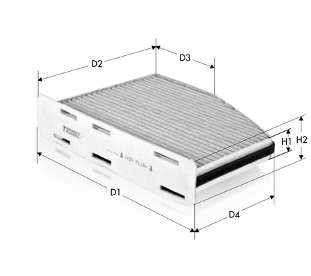 Фильтр воздух во внутренном пространстве TECNECO FILTERS CK9922C