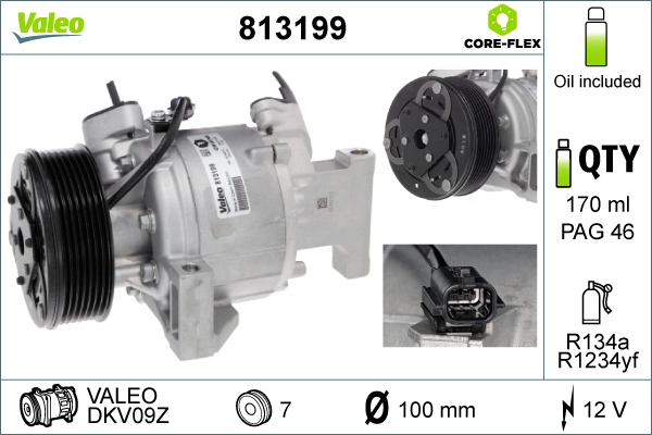 Компрессор кондиционер VALEO 813199