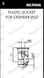 Газовая пружина крышка багажник MONROE ML6290