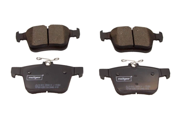 Комплект тормозных колодок дисковый тормоз MAXGEAR 19-3012