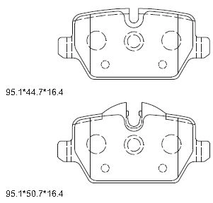 Комплект тормозных колодок дисковый тормоз ASIMCO KD7546