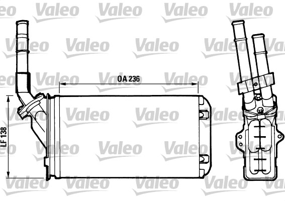 Теплообменник отопление салона VALEO 812002
