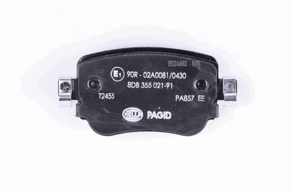 Комплект тормозных колодок дисковый тормоз HELLA/BEHR/PAGID 8DB 355 021-911