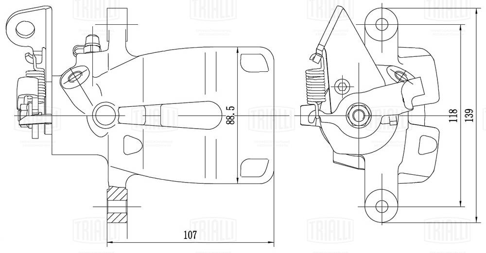 Тормозной суппорт TRIALLI CF 350139