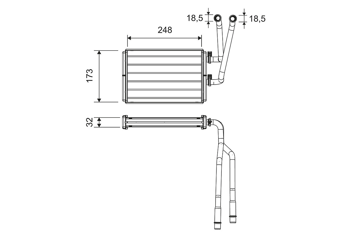 Теплообменник отопление салона VALEO 811523