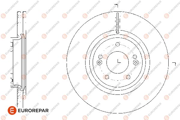 Тормозной диск EUROREPAR 1676012880