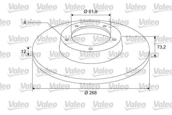 Тормозной диск VALEO 675409