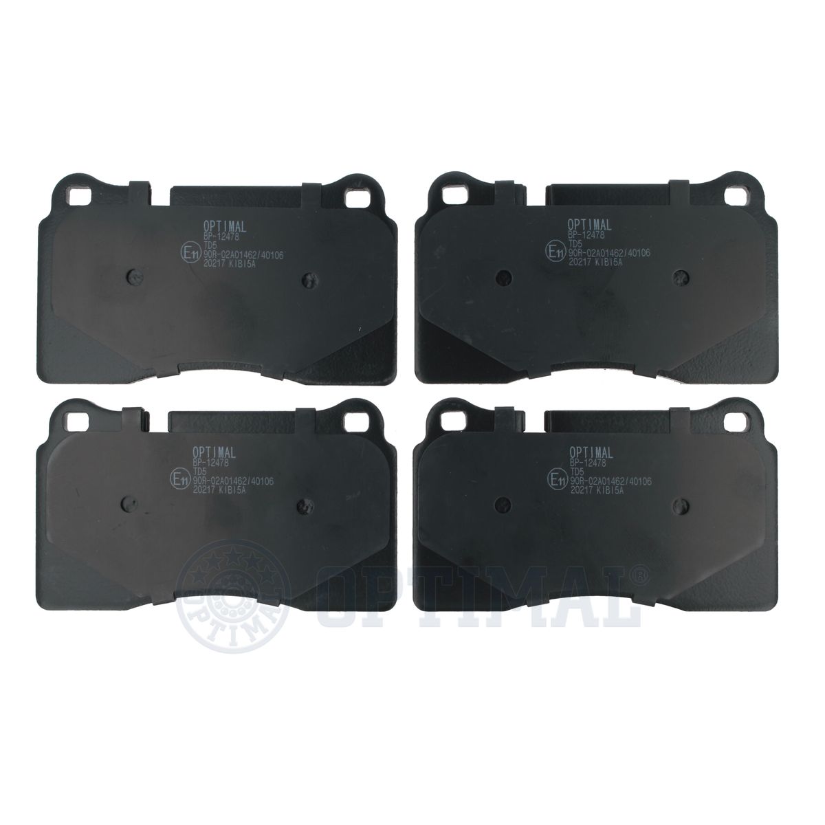 Комплект тормозных колодок дисковый тормоз OPTIMAL BP-12478