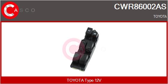 Выключатель стеклолодъемник CASCO CWR86002AS